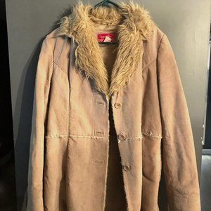Faux suede jacket